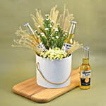 Mixed Flowers & Beer White Box