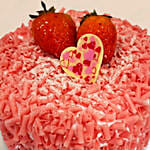 Pink Chocolate Strawberry Cake