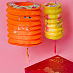 Pure White Lotus Double Yolk Mooncakes And Traditional Lantern Set