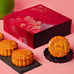Pure White Lotus Paste Mooncakes And Pomelo