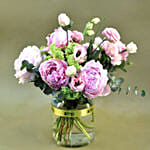 Refreshing Mixed Flowers Cylindrical Vase