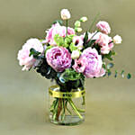 Refreshing Mixed Flowers Cylindrical Vase