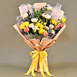 Spunky Mixed Flowers Bouquet