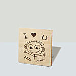 Titanic Rose Chamomile Love Bouquet With I Love You Table Top For Valentines