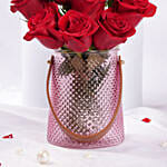 Valentine's Roses Elegance Vase
