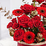 Valentines Ruby Red Floral Arrangement