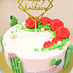 Vanilla Raspberry Money Pulling Cake 100$ Inside