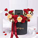 Watch and Valentines Roses Box For him