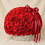 199 Red Roses Basket Arrangement for Valentines