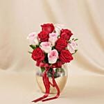 Valentine Rose Affection Vase Arrangement