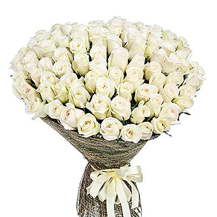 Bunch Of White Roses: Send Flowers To Sri Lanka