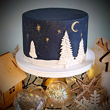 Silent Night Christmas Cake: Cake Delivery UK