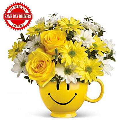 Yellow Yarming Bouquet: Flower Delivery in USA