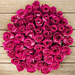 50 Hot Pink Roses