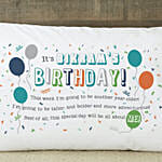 Birthday Boy Personalized Pillowcase