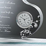 Dear Mom Personalized Heart Clock