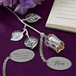 For Her Engraved Silver Keepsake Rose