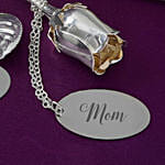 For Her Engraved Silver Keepsake Rose