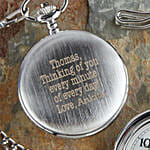Herrington Engraved Silver Pocket Watch