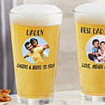 Photo Message On Pint Glass