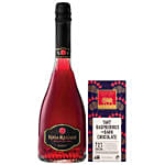 Red Sparkling Wine & Dark Chocolate