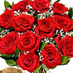 Rose Chocolates & Teddy