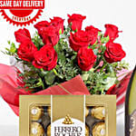 Sparkling Wine Roses & Choco