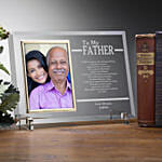 To My Dad Personalized Engraved Frame