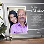 To My Dad Personalized Engraved Frame