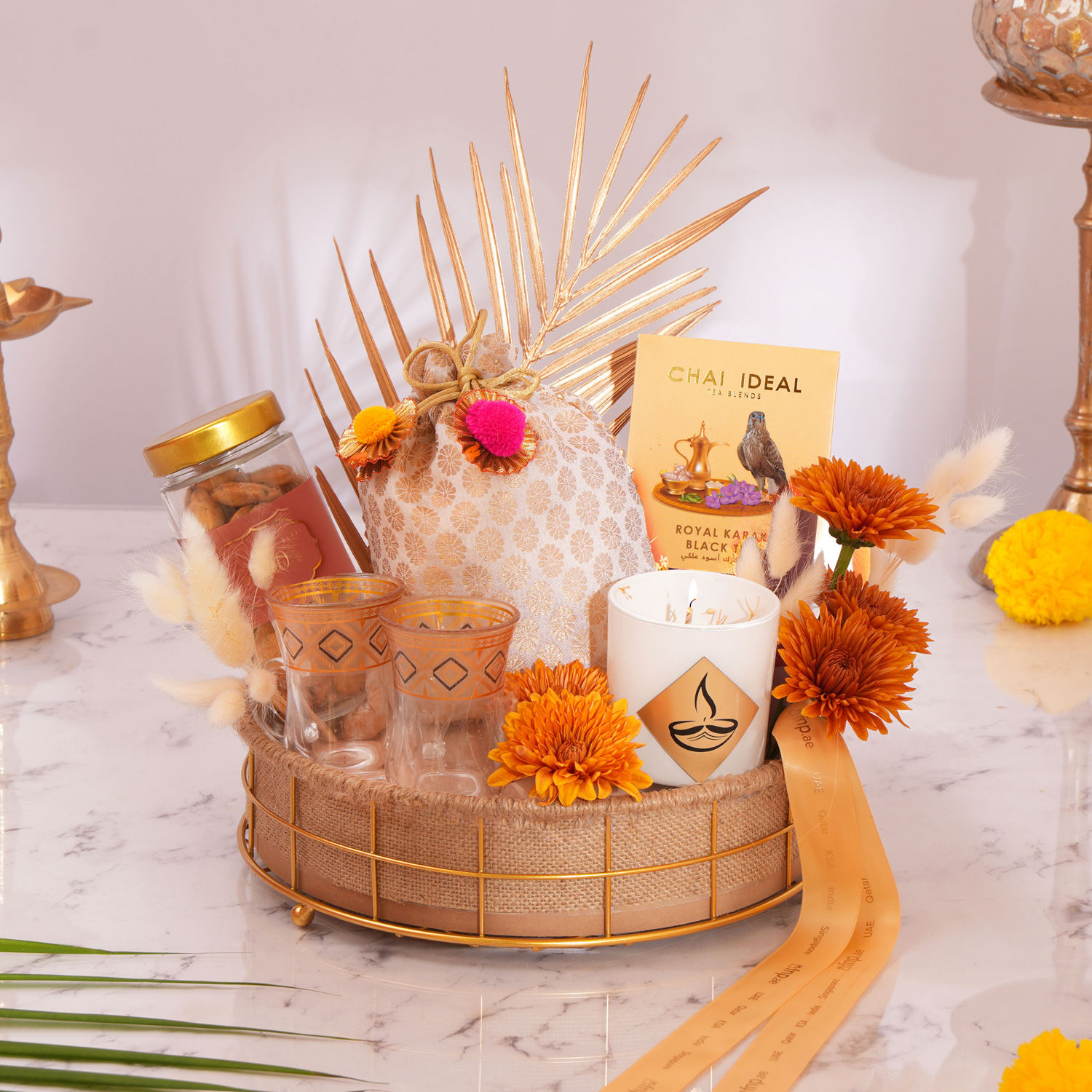 Order Opulent Diwali Glow Hamper Online | Same-Day Delivery UAE - Fnp.ae