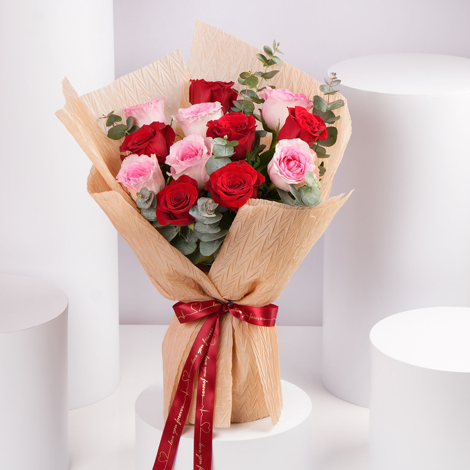 Order Valentine Special 12 Roses Bouquet Online | Same-Day Delivery UAE